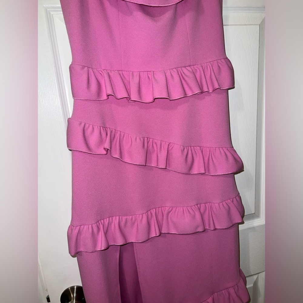 Show Me Your MuMu Vibrant Pink High Low Dress - Picture 4 of 7